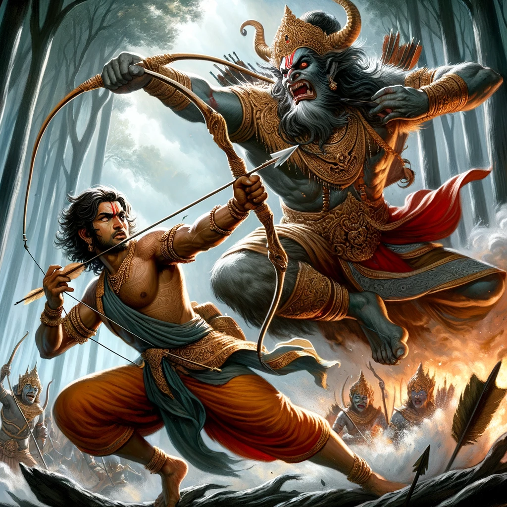 Rama Slays Trishira